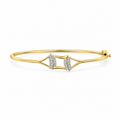 Twin Arc Diamond Bangle - product view