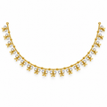 Bow Blossom Diamond Necklace - front view