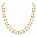 Butterfly Drop Diamond Necklace - front view