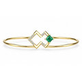 Verdant Double-Diamond Bangle - product view