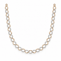 Infinity Twist Diamond Necklace - front view