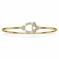 Floral Orbit Diamond Bangle - product view