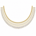 Marquise Tassel Diamond Necklace - front view