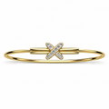 Crossover Diamond Ribbon Bangle - product view