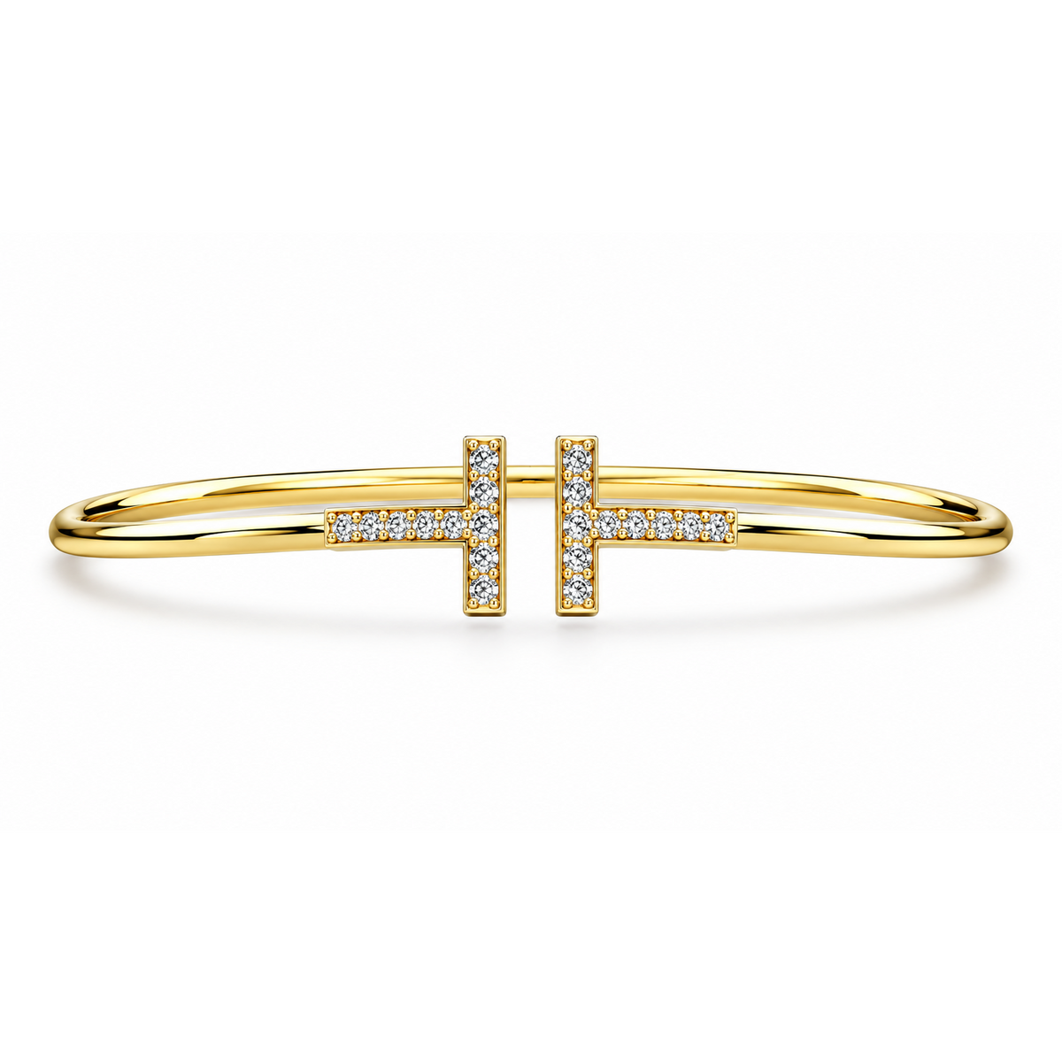 Parallel Bar Diamond Bangle - product view