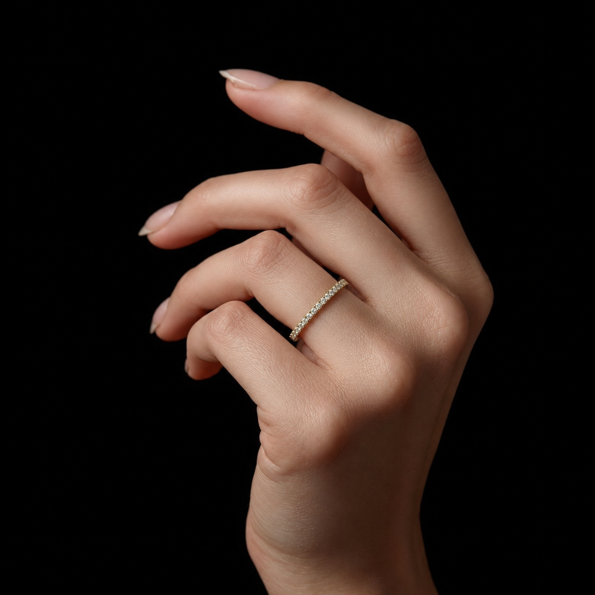 Classic Diamond Half-Eternity Band - view 1