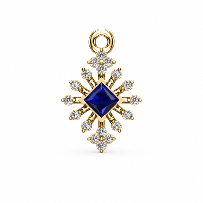 Midnight Blue Starburst Pendant