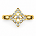 Kite Lattice Diamond Ring - product view