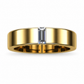 Baguette Solitaire Wide Band - product view