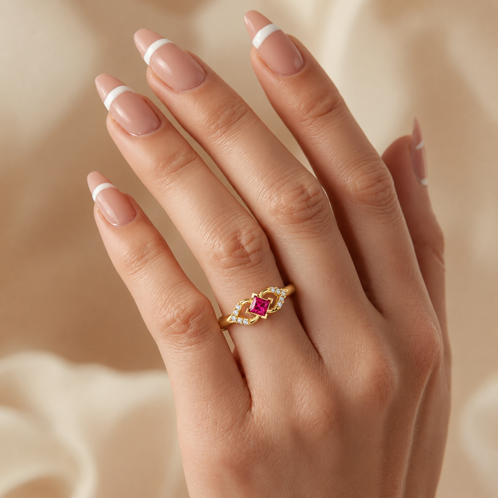 Blush Infinity Stone Ring - view 2