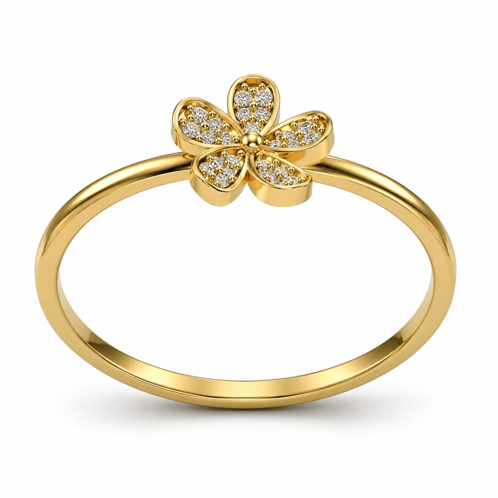 Petite Five-Petal Flower Ring - 2.png