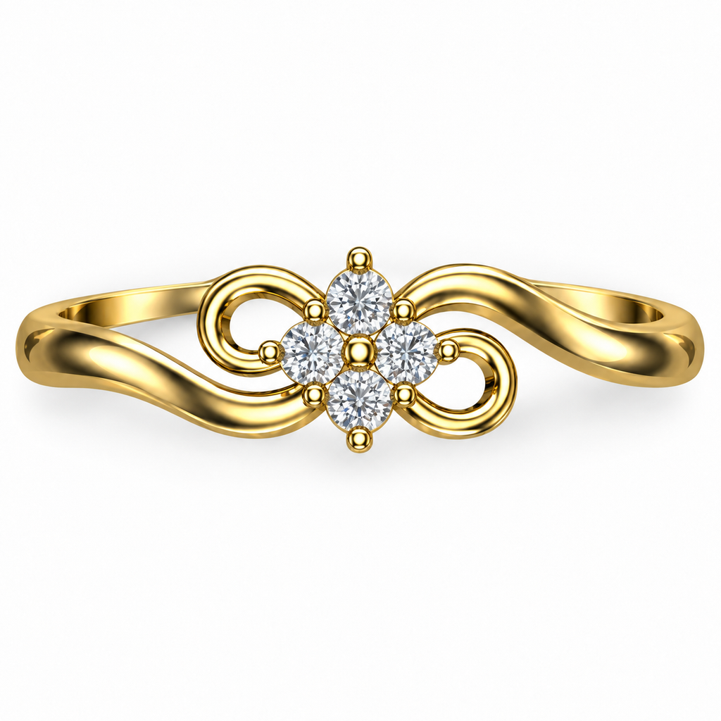 Infinity Bloom Diamond Ring - product view