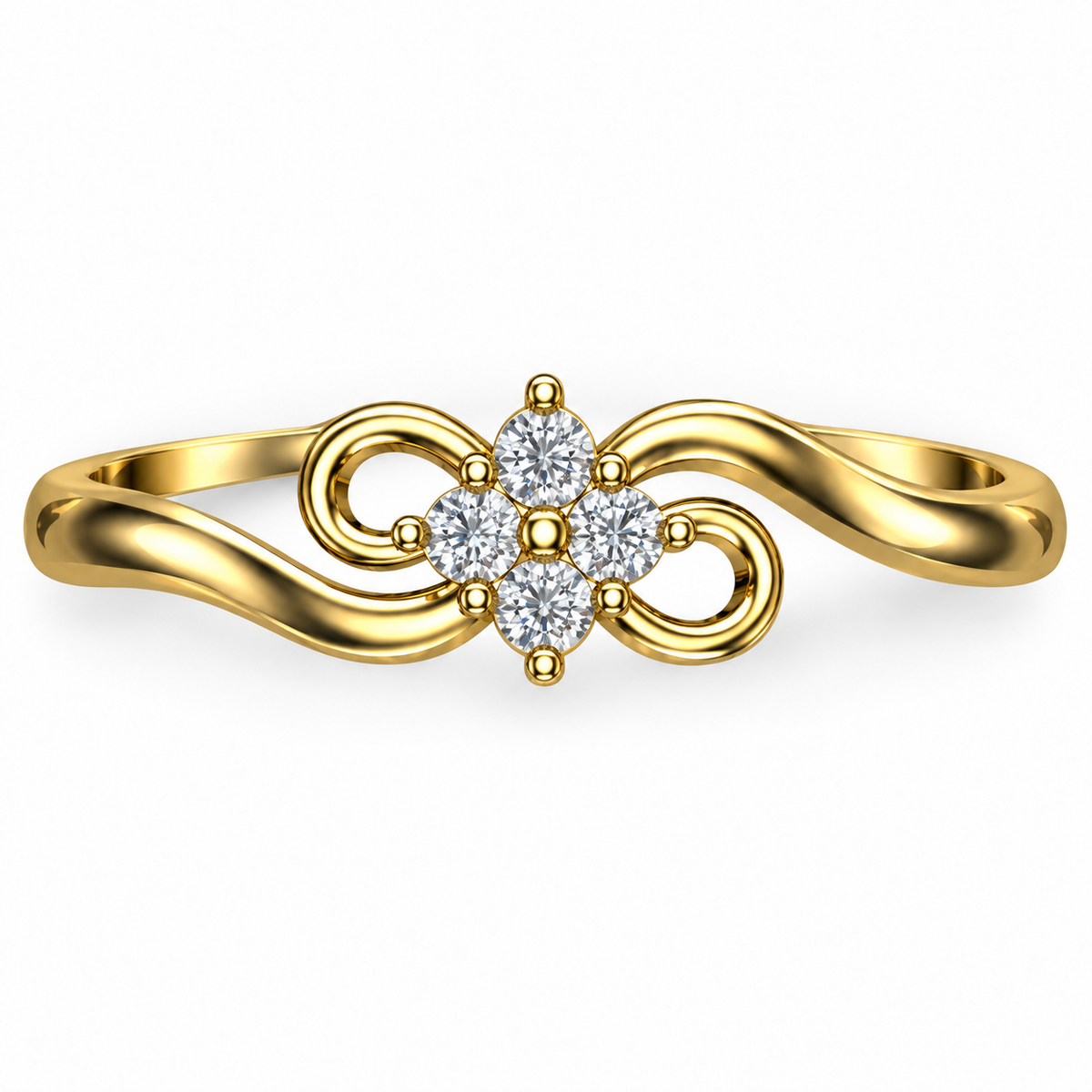 Infinity Bloom Diamond Ring - product view