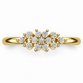 Floral Cluster Diamond Ring - product view