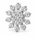 Radiant Sunburst Diamond Pendant - product view