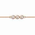 Interlocking Oval Diamond Link Bracelet - product view