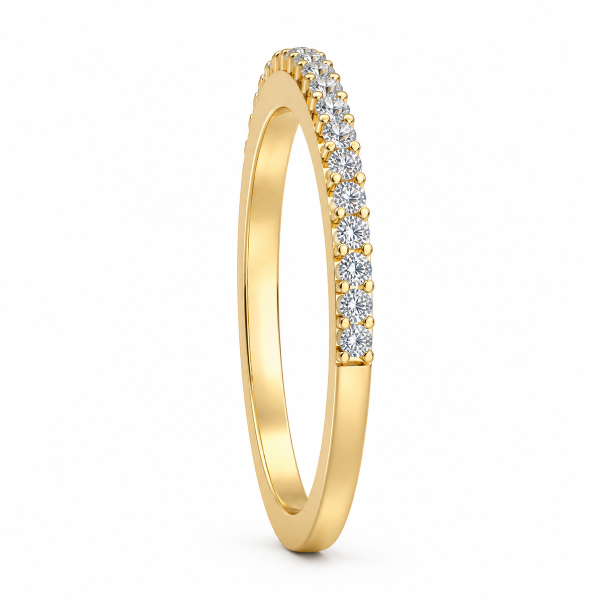 Classic Diamond Half-Eternity Band - view 4