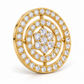 Concentric Orbit Diamond Pendant - product view