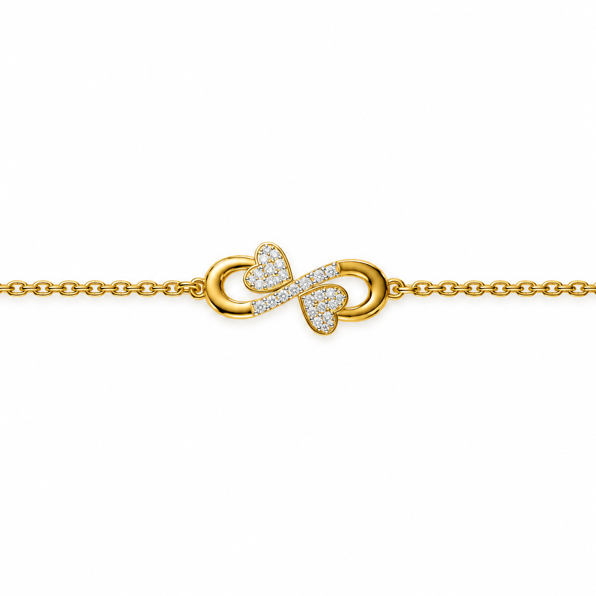 Butterfly Infinity Diamond Bracelet - product view