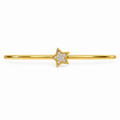 Star Motif Diamond Gold Bangle - product view