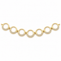 Graduated Circle Diamond Necklace - product view