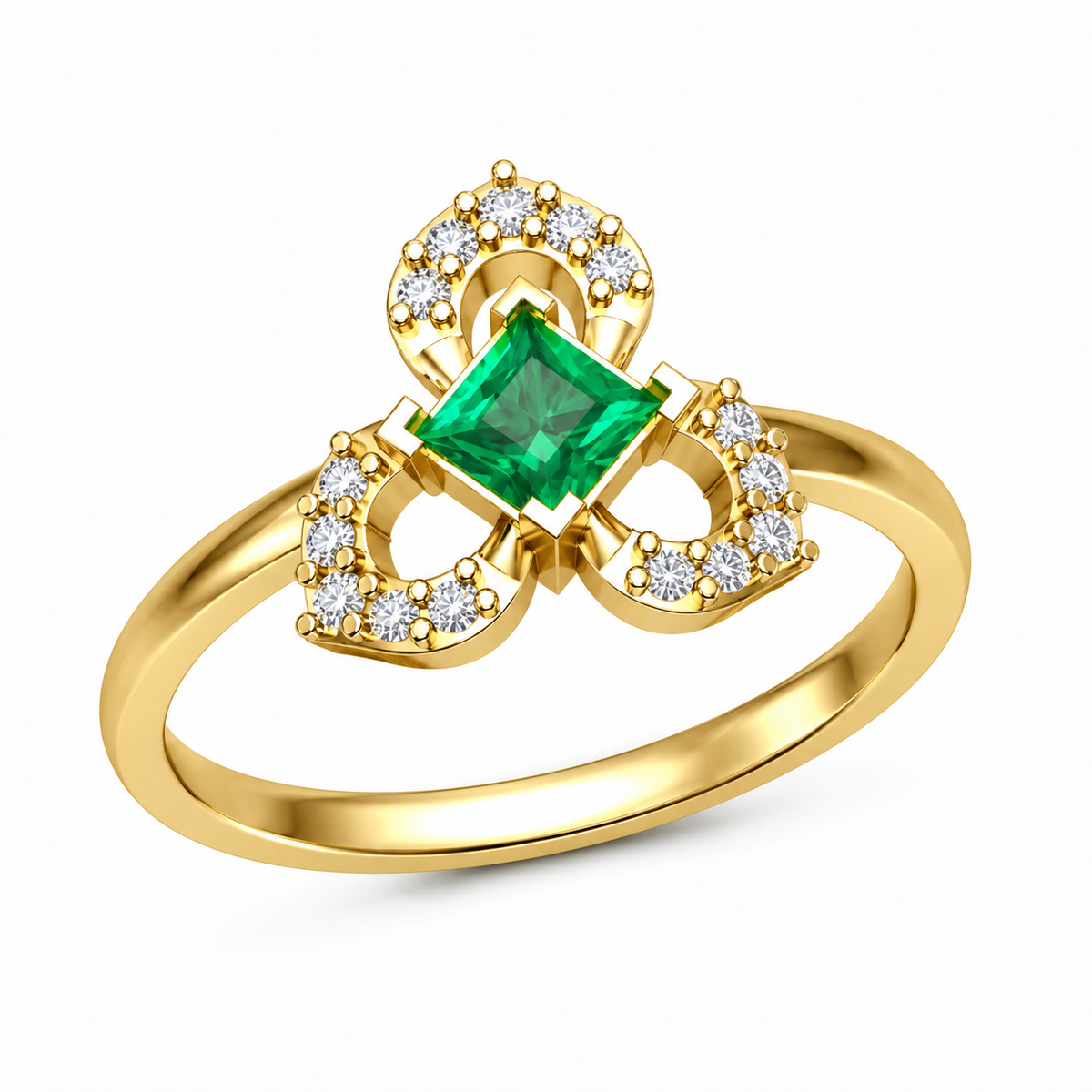 Verdant Tiara Stone Ring - view 4