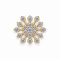 Floral Ray Diamond Burst Pendant - product view