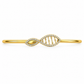Marquise Lattice Diamond Gold Bangle - product view