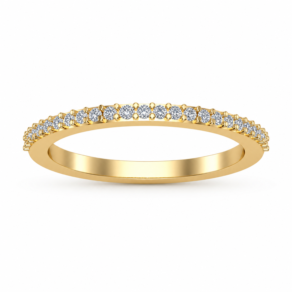 Classic Diamond Half-Eternity Band - view 3