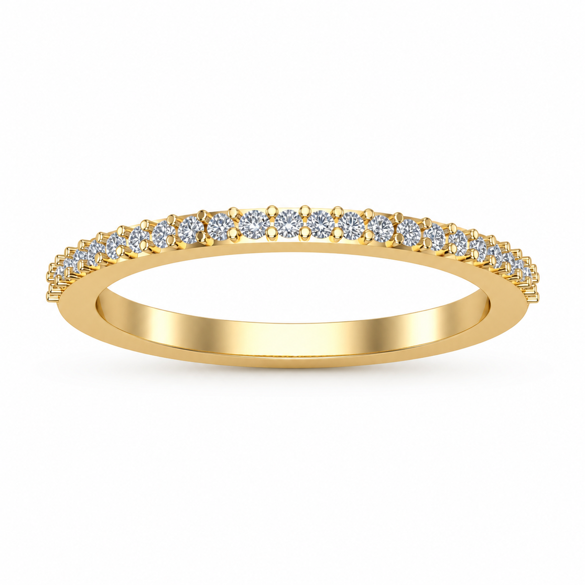 Classic Diamond Half-Eternity Band - view 3