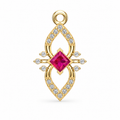 Blush Orbit Diamond Pendant - view 3
