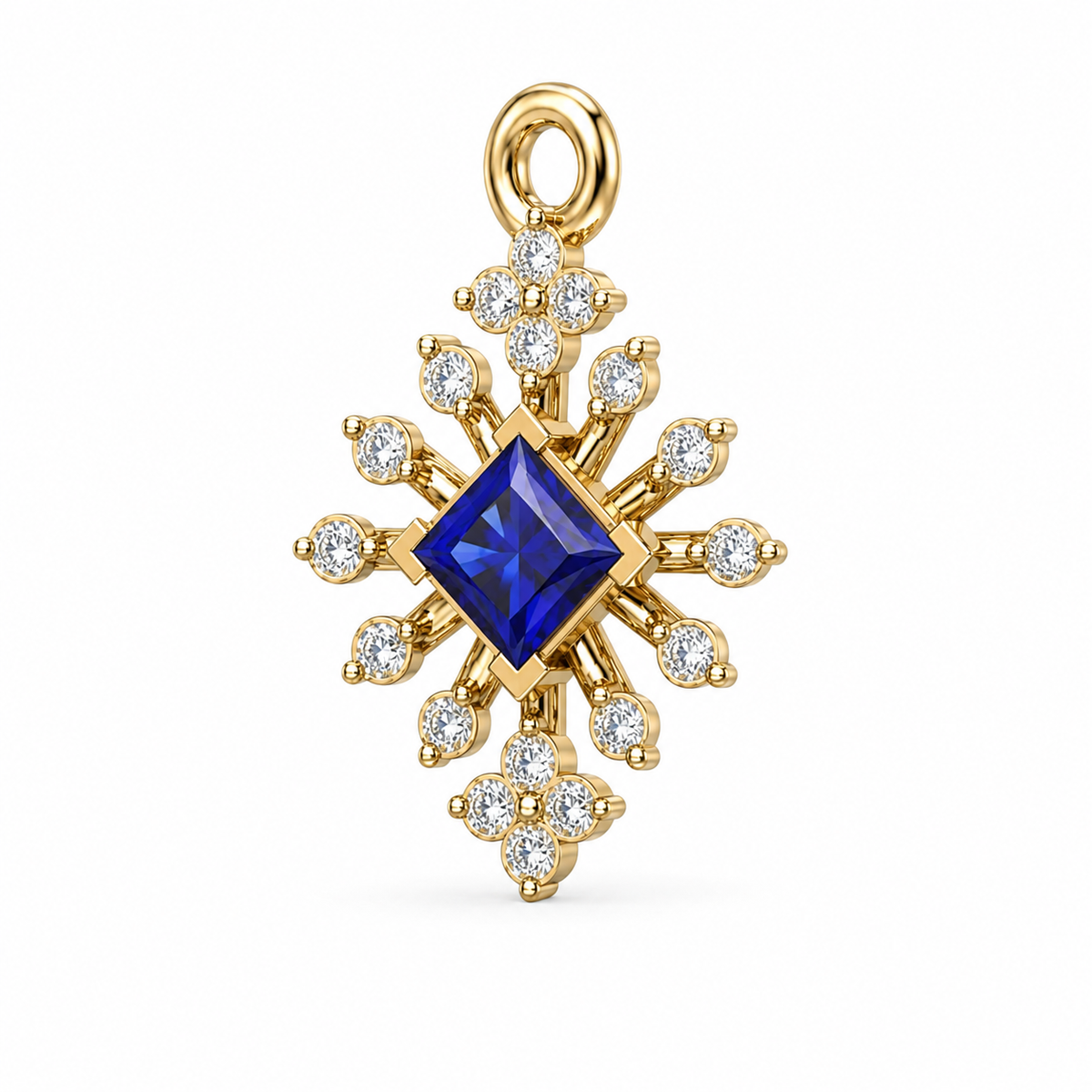 Midnight Blue Starburst Pendant - view 4