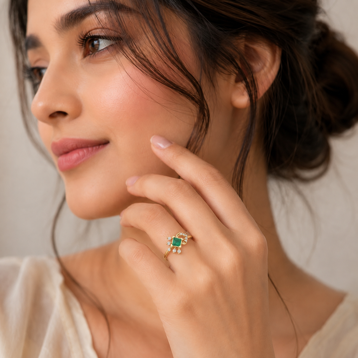 Verdant Infinity Stone Ring - view 3
