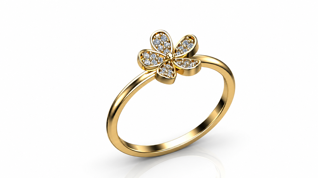 Petite Five-Petal Flower Ring - 5.png