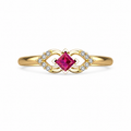 Blush Infinity Stone Ring - view 1