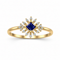 Midnight Starburst Stone Ring - view 1