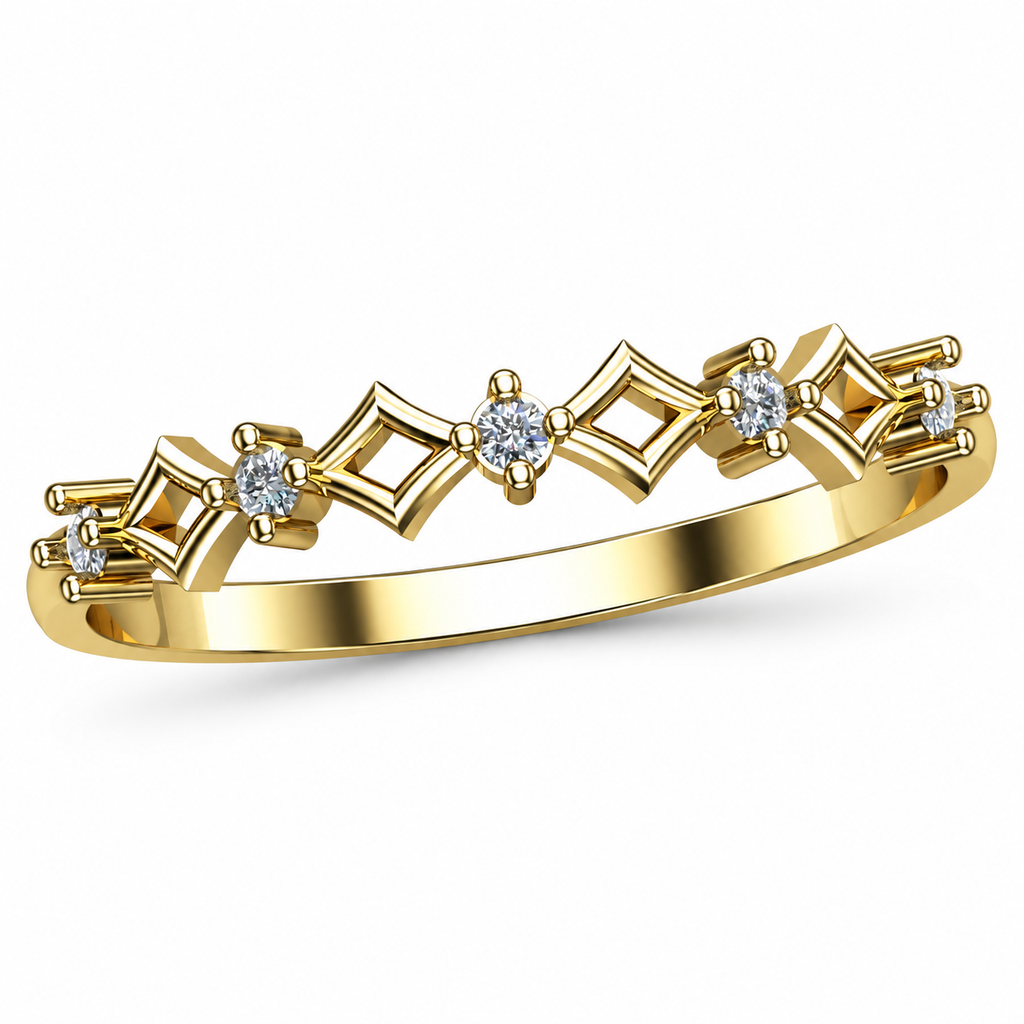 Geometric Diamond Station Band - angled product view