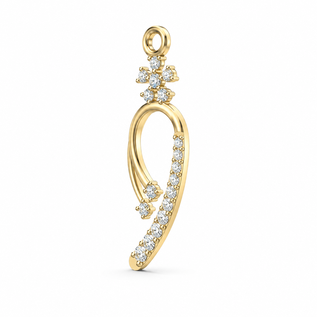 Celestial Curve Diamond Pendant - Side view.png