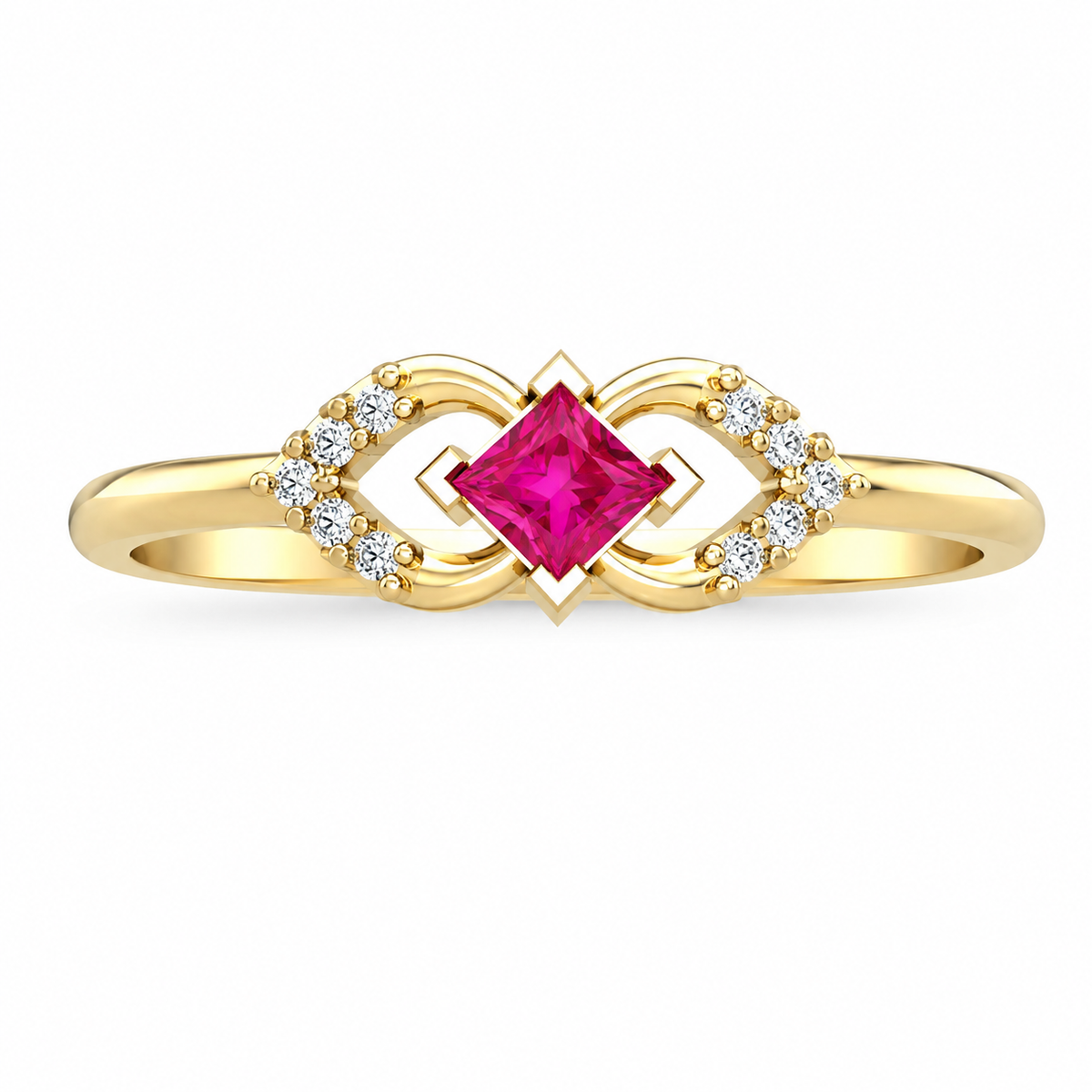 Blush Infinity Stone Ring - view 4