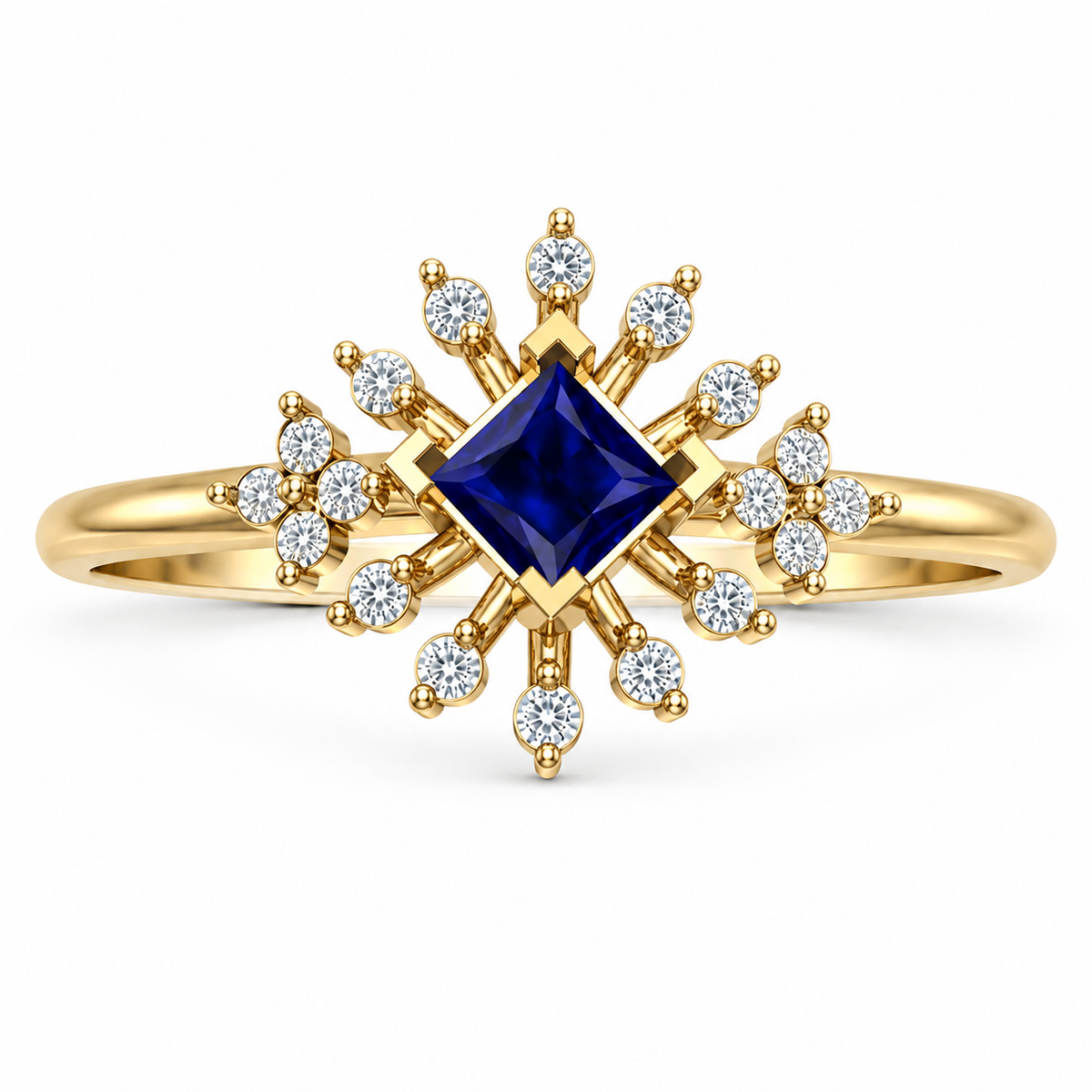 Midnight Starburst Stone Ring - view 2