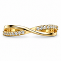 Crossover Infinity Diamond Ring - product view