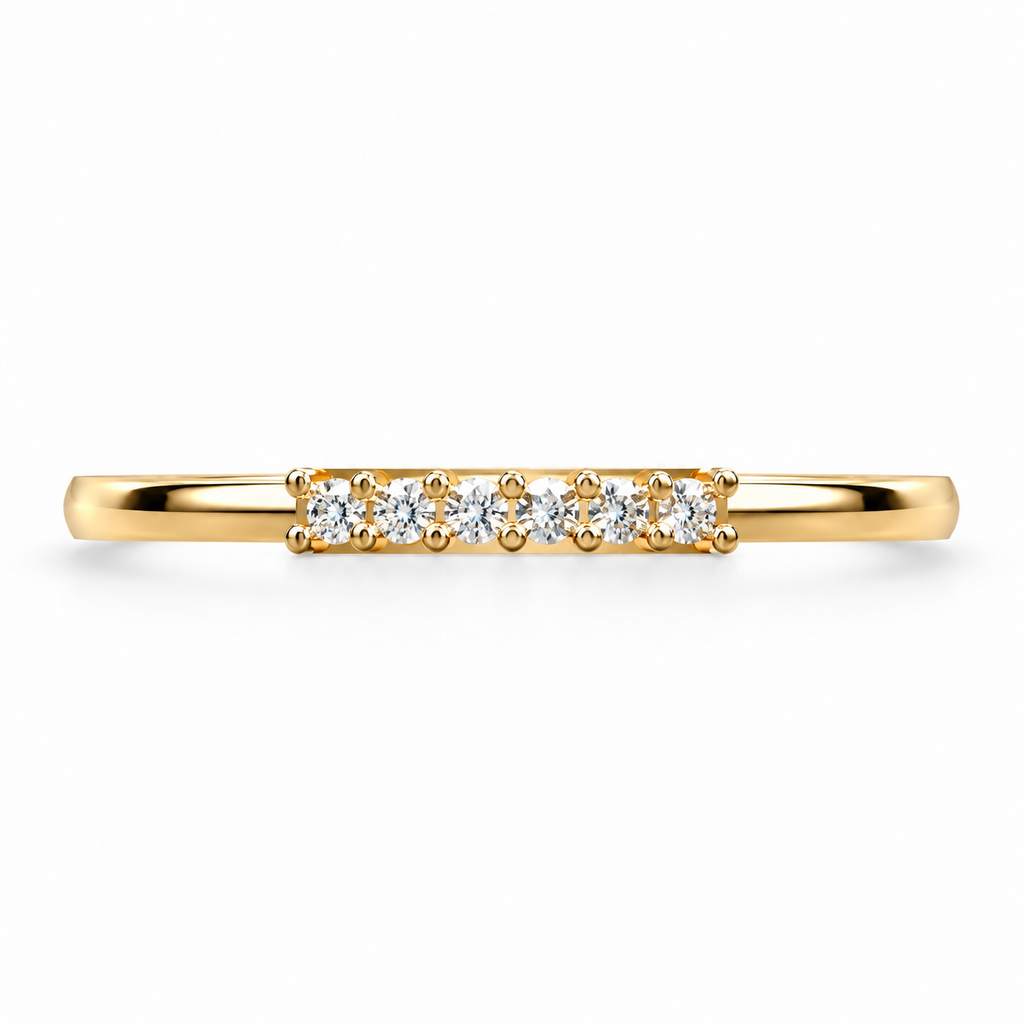 Five-Stone Diamond Band Ring - product view