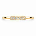 Five-Stone Diamond Band Ring - product view