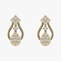 Diamond Teardrop Chandelier Drop Earrings