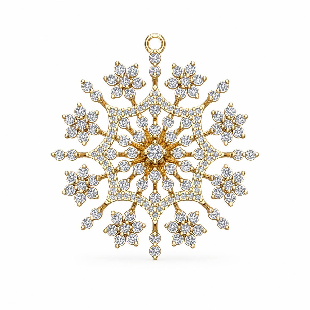 Grand Celestial Mandala Diamond Pendant