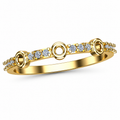 Diamond Circle Station Band Ring
