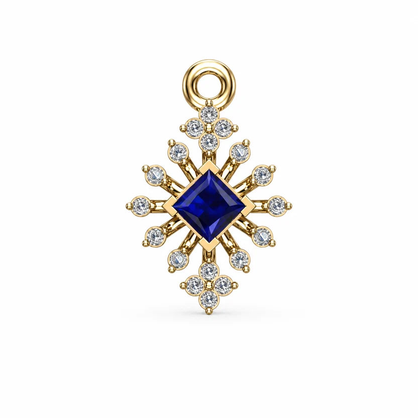 Midnight Blue Starburst Pendant