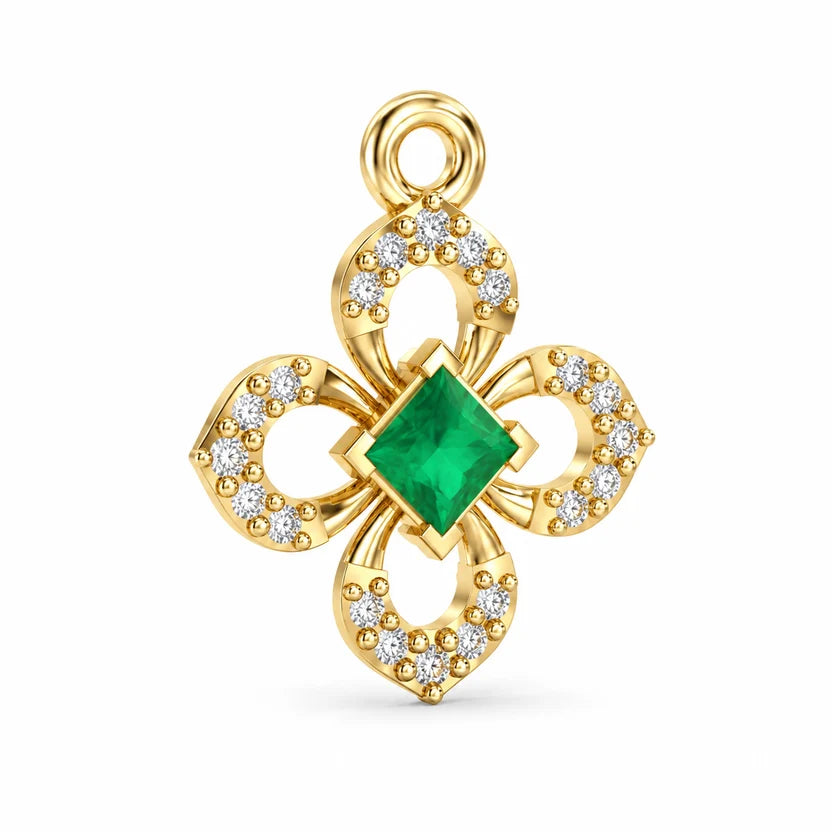 Verdant Clover Stone Pendant